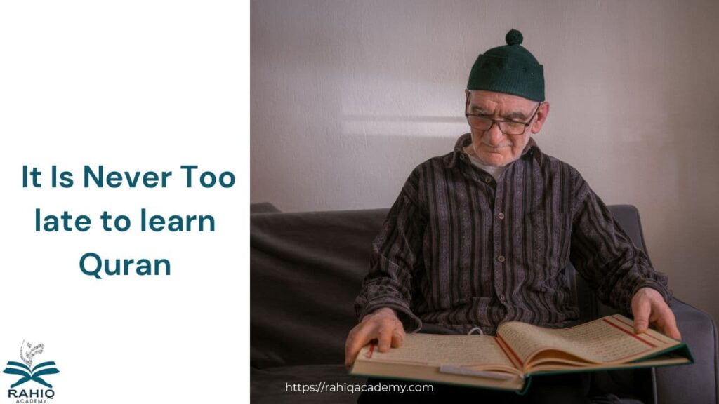 Adult Quran Classes it is never too late