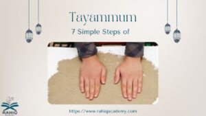 steps of tayammum​